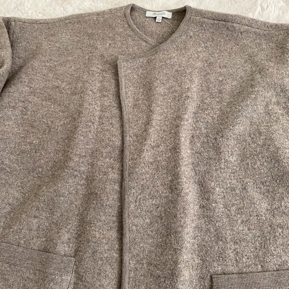 NWT Madewell Ivy Long Sweater Coat - Picture 5 of 10